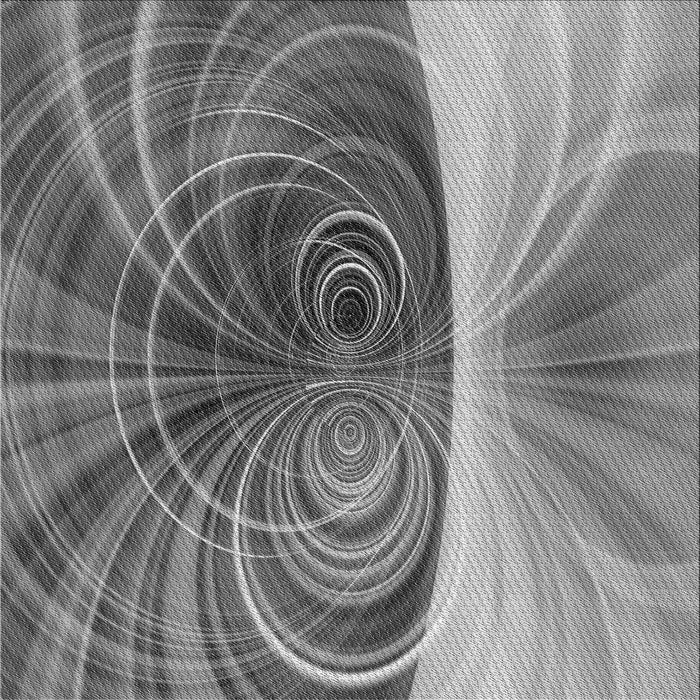 Round Patterned Gray Rug, pat384gry