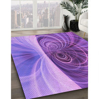 Patterned Purple Rug, pat384pur