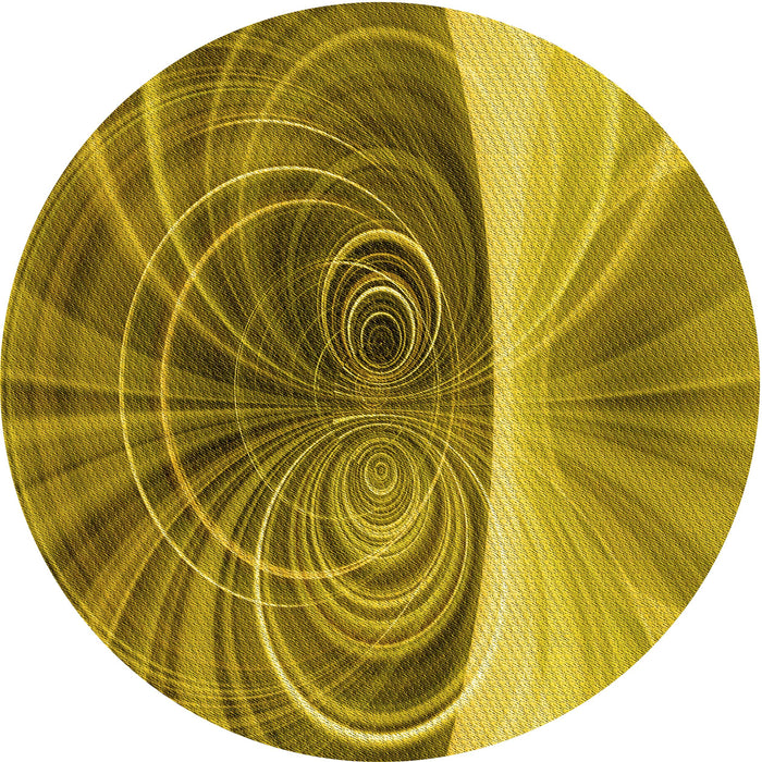 Square Machine Washable Transitional Dark Bronze Brown Rug in a Living Room, wshpat384yw