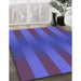 Machine Washable Transitional Amethyst Purple Rug in a Family Room, wshpat3841blu