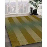 Patterned Sepia Brown Rug, pat3841grn