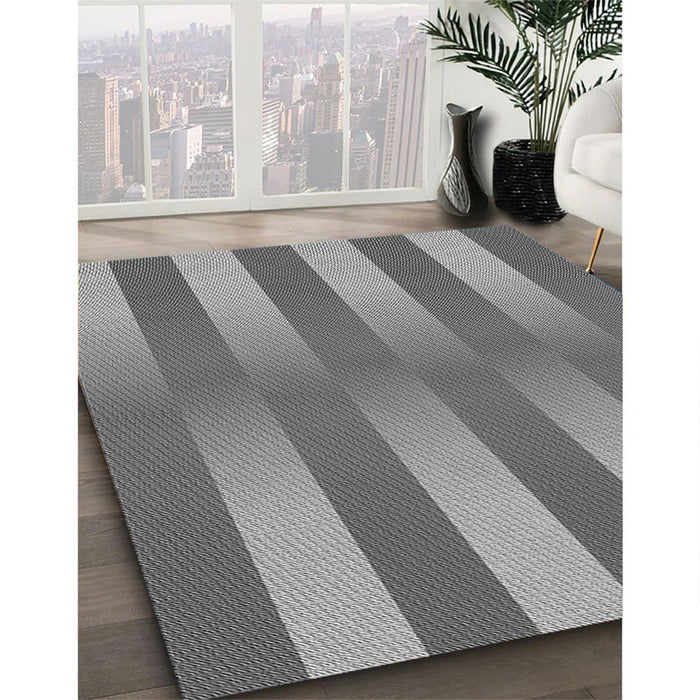 Patterned Ash Gray Rug in Family Room, pat3841gry
