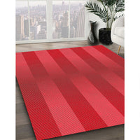 Patterned Red Rug, pat3841rd