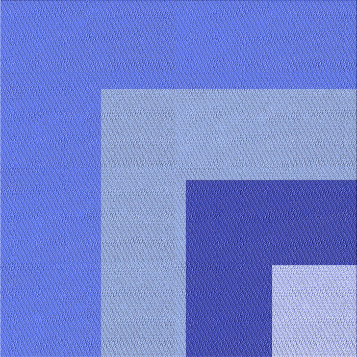 Round Patterned Sky Blue Rug, pat3842blu