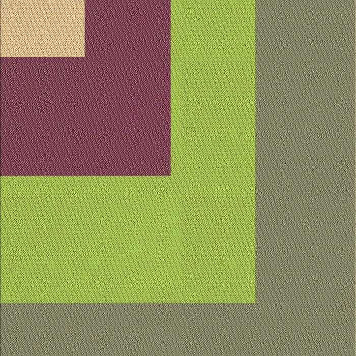 Patterned Green Rug, pat3842brn