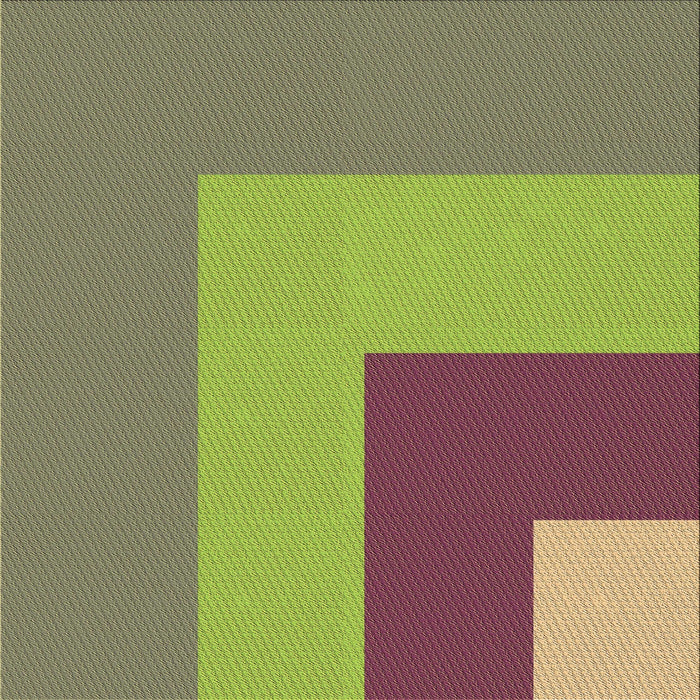 Round Machine Washable Transitional Green Rug, wshpat3842brn