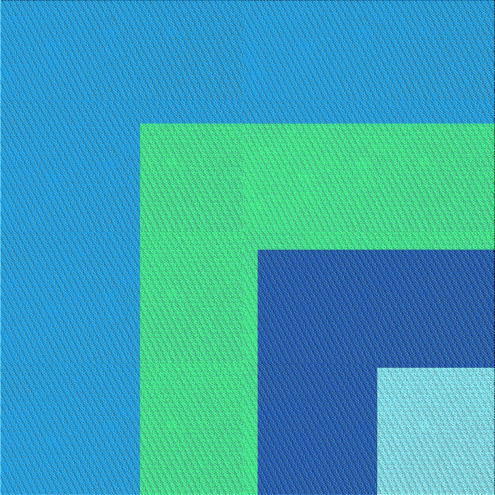 Round Patterned Neon Blue Rug, pat3842lblu