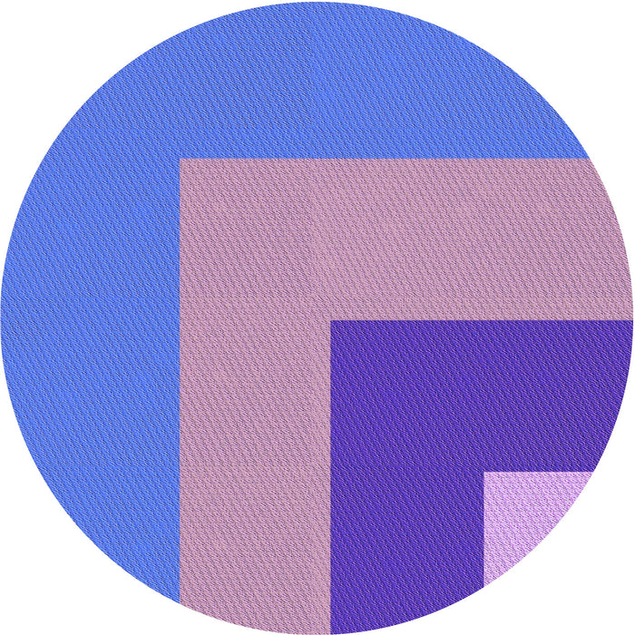 Square Machine Washable Transitional Purple Mimosa Purple Rug in a Living Room, wshpat3842pur