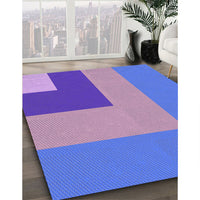 Patterned Purple Mimosa Purple Rug, pat3842pur