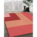 Machine Washable Transitional Red Rug in a Family Room, wshpat3842rd