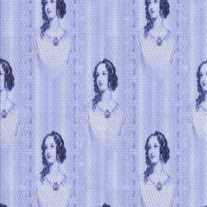 Patterned Blue Rug, pat3843blu