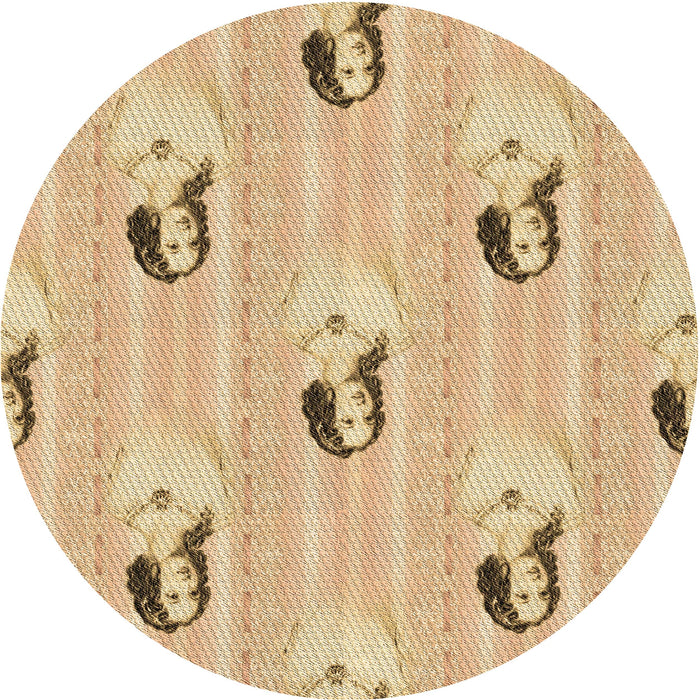 Square Patterned Bronze Brown Rug, pat3843brn