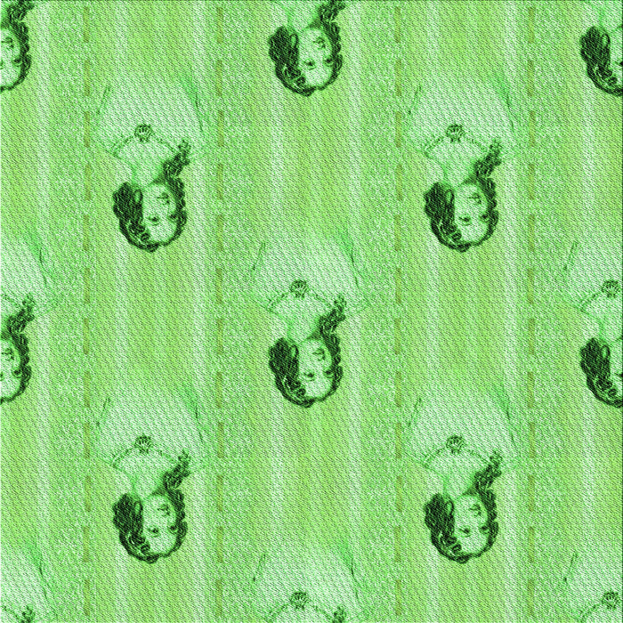 Round Machine Washable Transitional Emerald Green Rug, wshpat3843grn