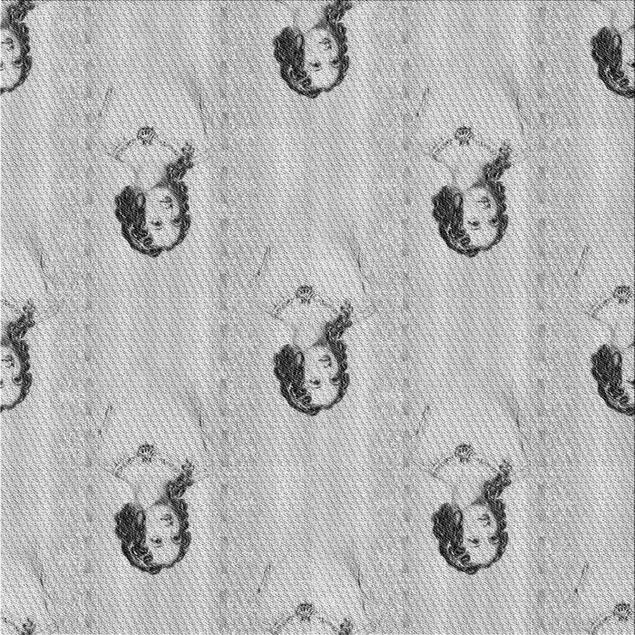 Round Patterned Gunmetal Gray Rug, pat3843gry