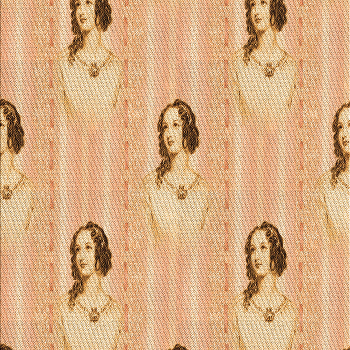 Patterned Orange Rug, pat3843org