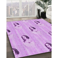 Patterned Purple Rug, pat3843pur