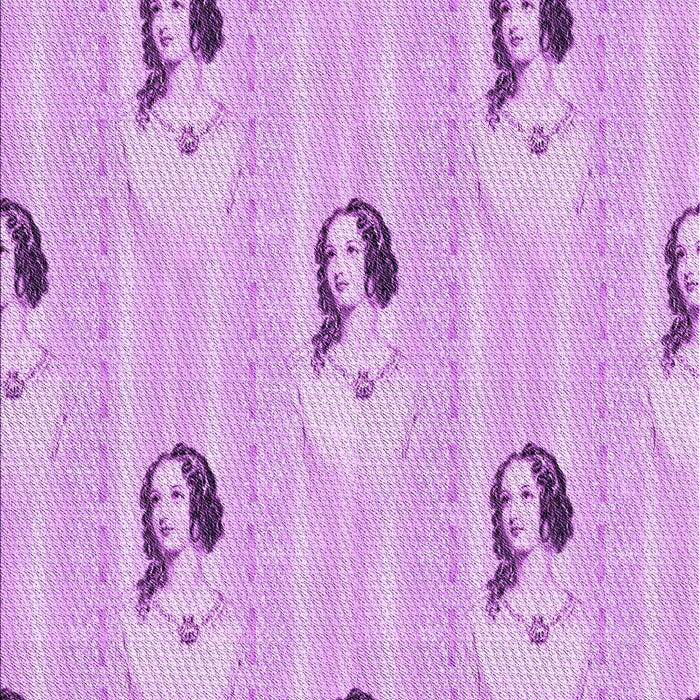 Machine Washable Transitional Purple Rug, wshpat3843pur