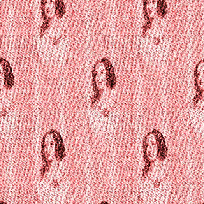 Patterned Baby Pink Rug, pat3843rd