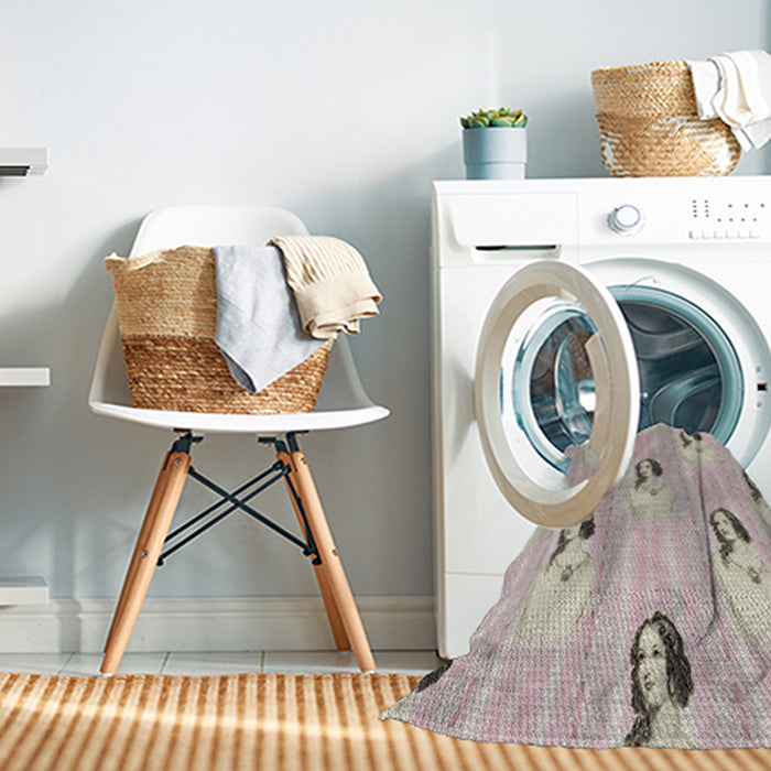 Machine Washable Transitional Champagne Beige Rug in a Washing Machine, wshpat3843