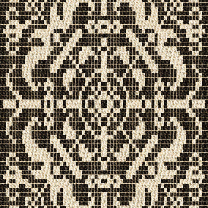 Patterned Midnight Gray Rug, pat3844brn