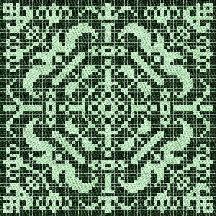 Round Machine Washable Transitional Pastel Green Rug, wshpat3844grn