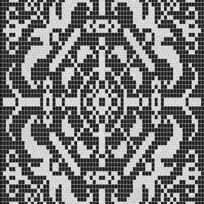 Patterned Charcoal Black Rug, pat3844gry