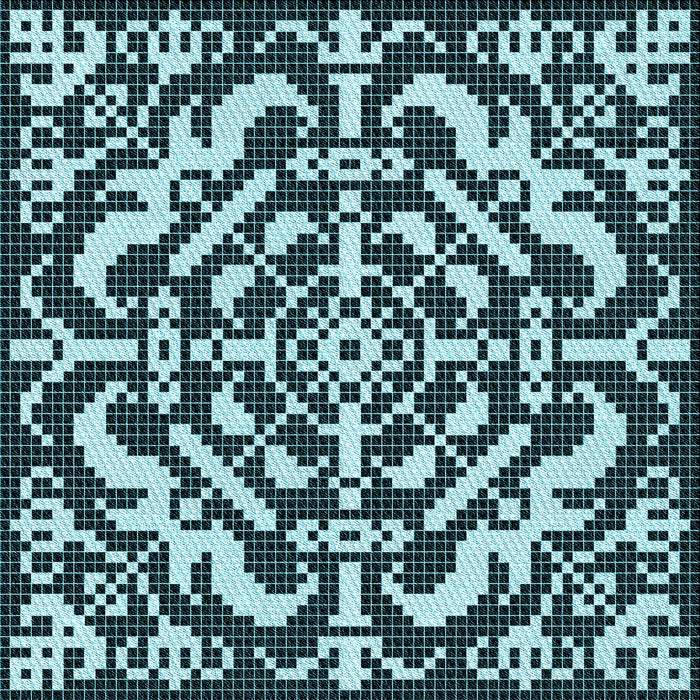 Round Machine Washable Transitional Blue Rug, wshpat3844lblu