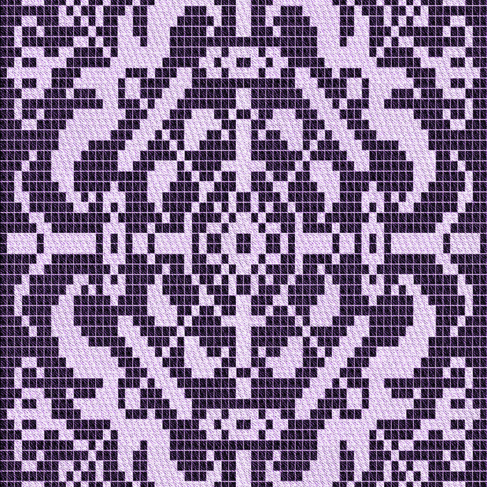 Patterned Dark Purple Rug, pat3844pur