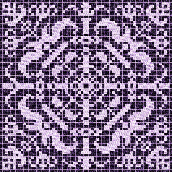 Round Machine Washable Transitional Dark Purple Rug, wshpat3844pur