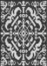 Patterned Gray Novelty Rug, pat3844