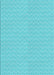 Patterned Bright Turquoise Blue Rug, pat3845lblu