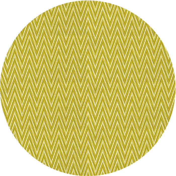 Square Machine Washable Transitional Bold Yellow Rug in a Living Room, wshpat3845yw