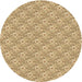 Square Machine Washable Transitional Cinnamon Brown Rug in a Living Room, wshpat3846brn