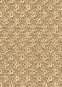 Machine Washable Transitional Cinnamon Brown Rug, wshpat3846brn