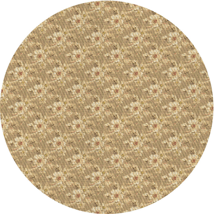 Square Patterned Cinnamon Brown Rug, pat3846brn