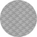 Square Patterned Gray Rug, pat3846gry