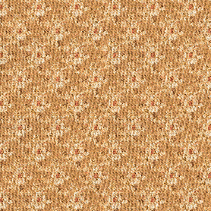 Patterned Yellow Orange Rug, pat3846org