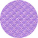 Square Patterned Pastel Purple Pink Rug, pat3846pur