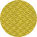 Square Machine Washable Transitional Yellow Rug in a Living Room, wshpat3846yw