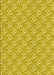 Machine Washable Transitional Yellow Rug, wshpat3846yw