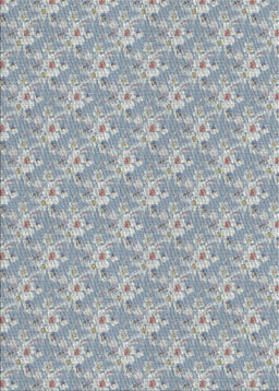 Machine Washable Transitional Gulf Blue Rug, wshpat3846