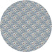 Square Machine Washable Transitional Gulf Blue Rug, wshpat3846