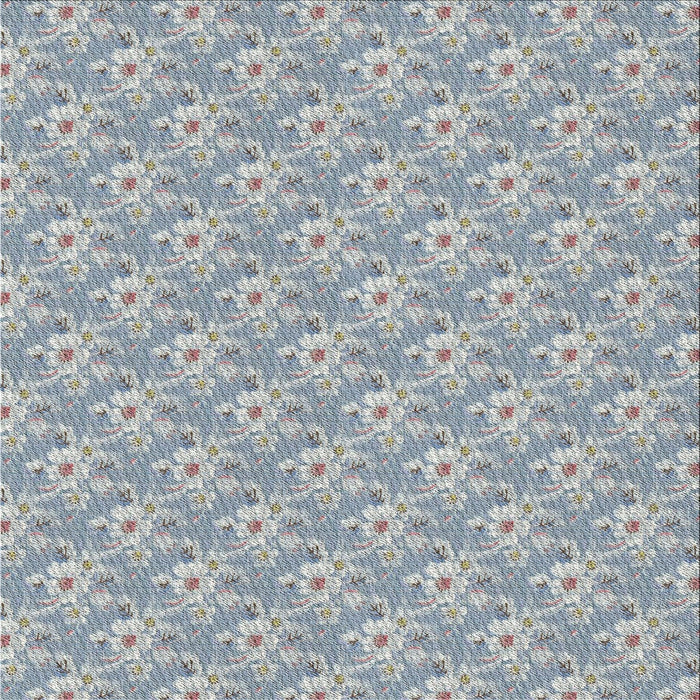Square Patterned Blue Novelty Rug, pat3846
