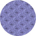 Square Patterned Slate Blue Rug, pat3847blu