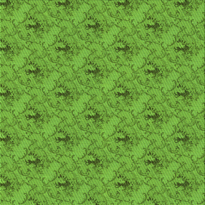 Round Machine Washable Transitional Dark Lime Green Rug, wshpat3847grn