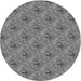 Square Patterned Ash Gray Rug, pat3847gry