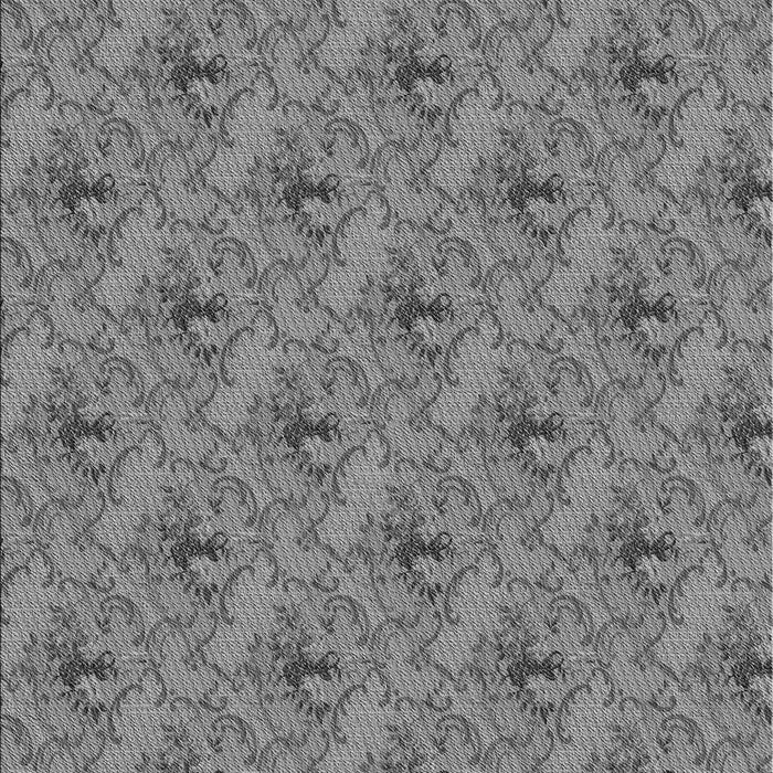 Machine Washable Transitional Ash Gray Rug, wshpat3847gry