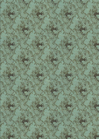 Machine Washable Transitional Dark Sea Green Rug, wshpat3847lblu