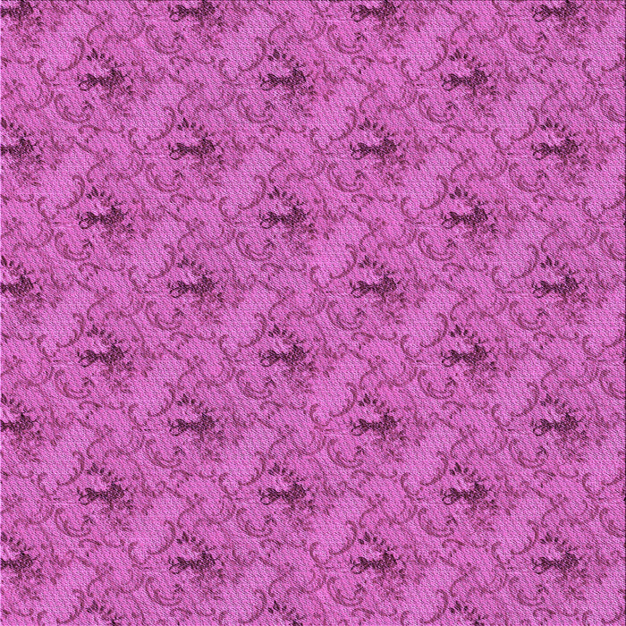 Round Patterned Bright Neon Pink Purple Rug, pat3847pur