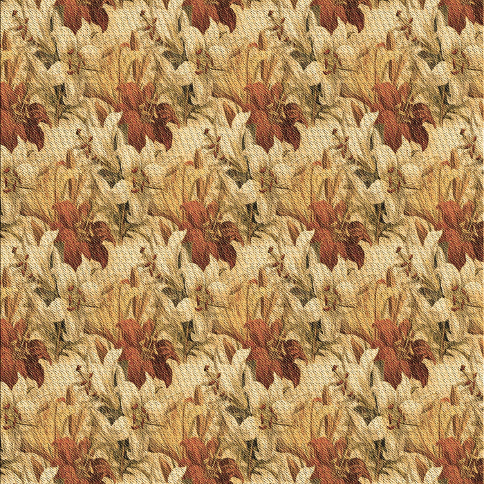 Machine Washable Transitional Orange Rug, wshpat3848brn